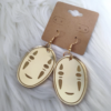 No Face Gold mirror earrings